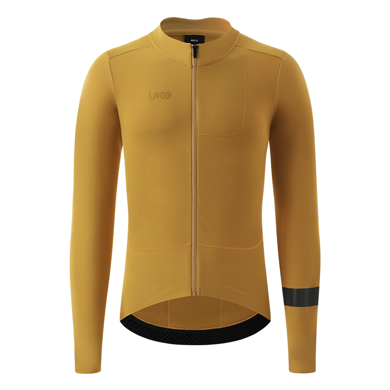 Men's Thermal Cycling Jersey CL-1 Shadow Chaser-Glauco Yellow