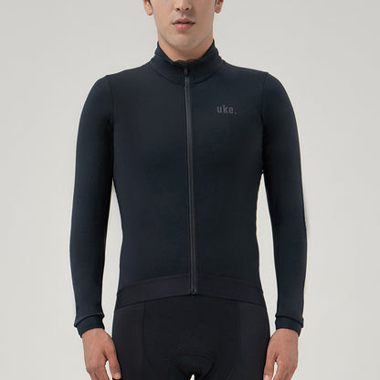 Men's Training Thermal Cycling Jacket Black-Galaxy