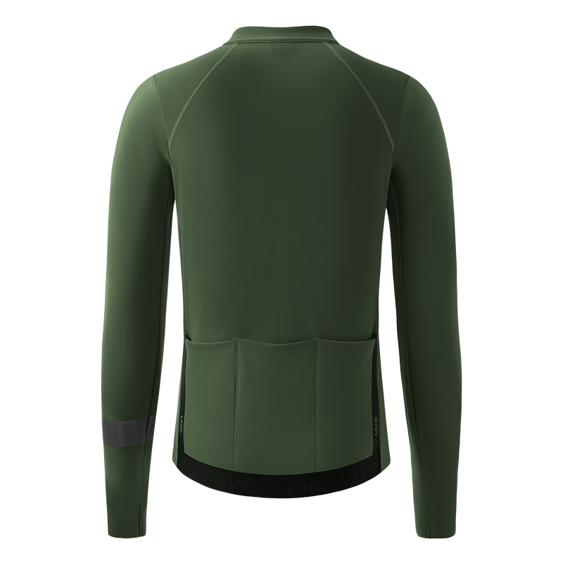 Men's Thermal Cycling Jersey CL-1 Shadow Chaser-Deep Moss Green