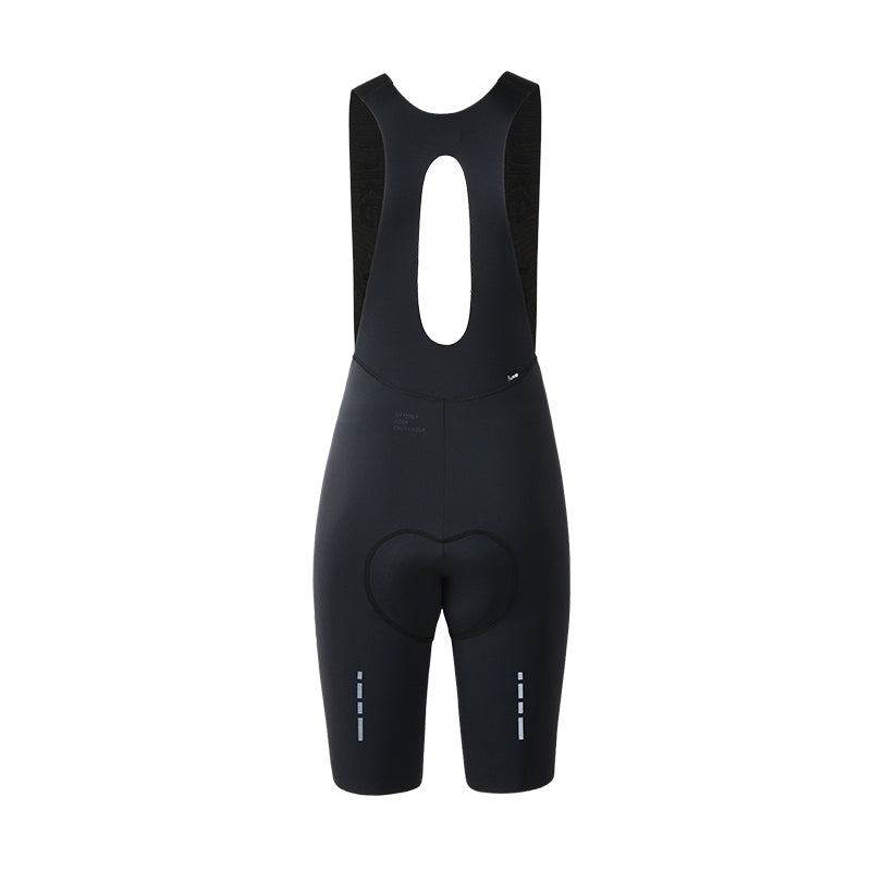 Women's Seamless Bib Shorts SI-1 Nimble-Black