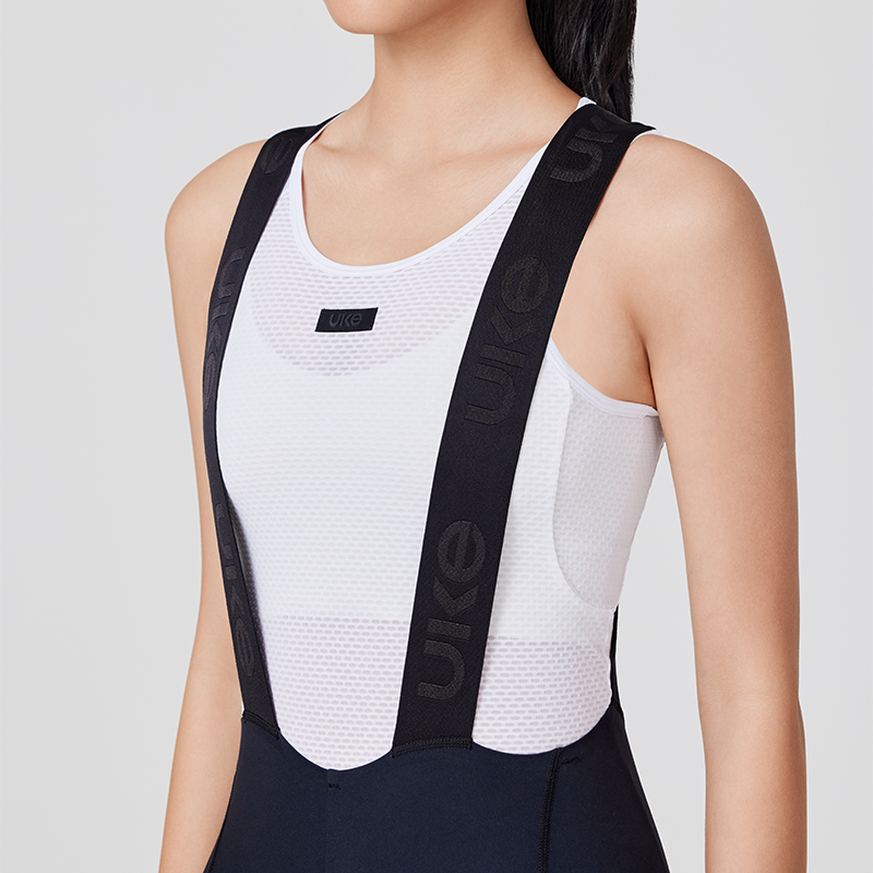 Women's Seamless Bib Shorts SI-1 Nimble-Black