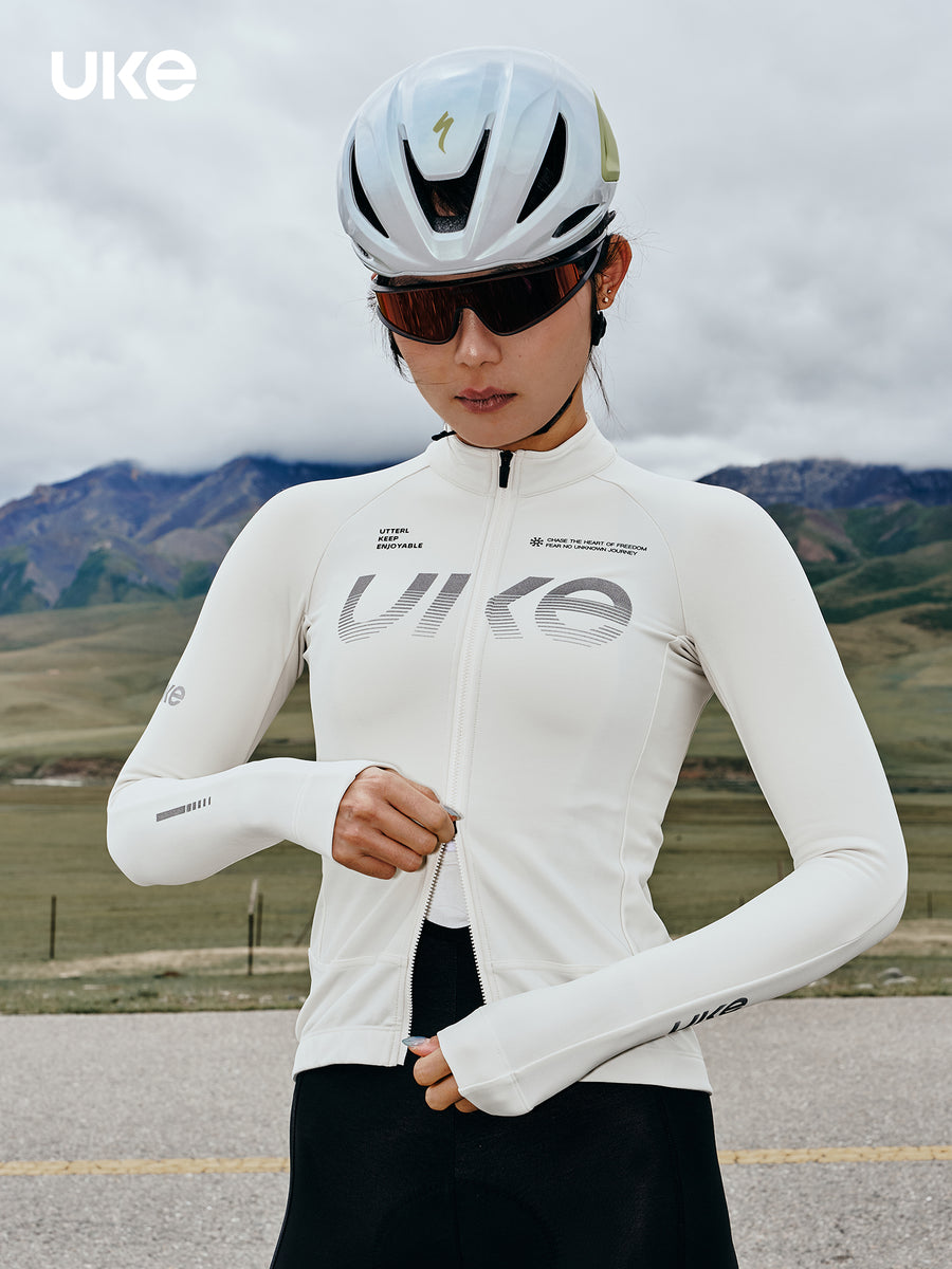 Maillot térmico de manga larga para mujer BJ906 — Milk White
