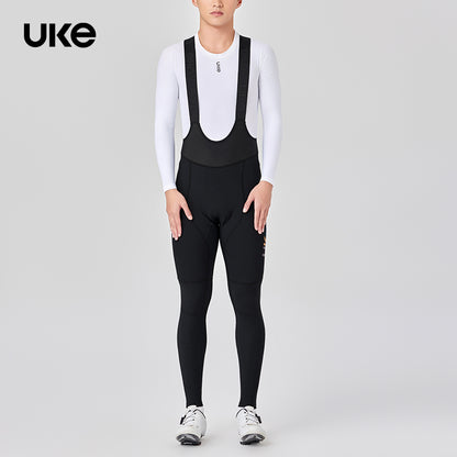Men's Windproof Thermal Bib Tights PR-1 Shan Sui-Black