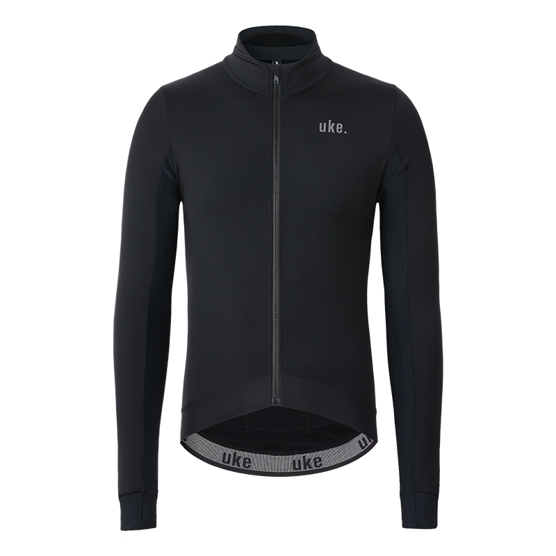 Men's Training Thermal Cycling Jacket Black-Galaxy
