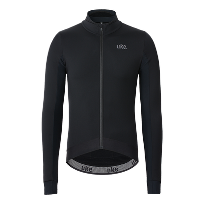 Men's Training Thermal Cycling Jacket Black-Galaxy