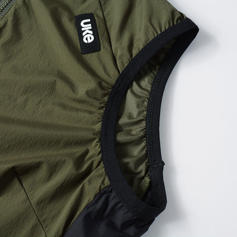 Women's  Cycling Gilet CL-1 WindNight-Olive Green