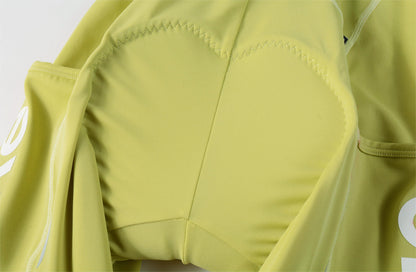 Women's Cargo Bib Shorts Yun Lan-Pale yellow