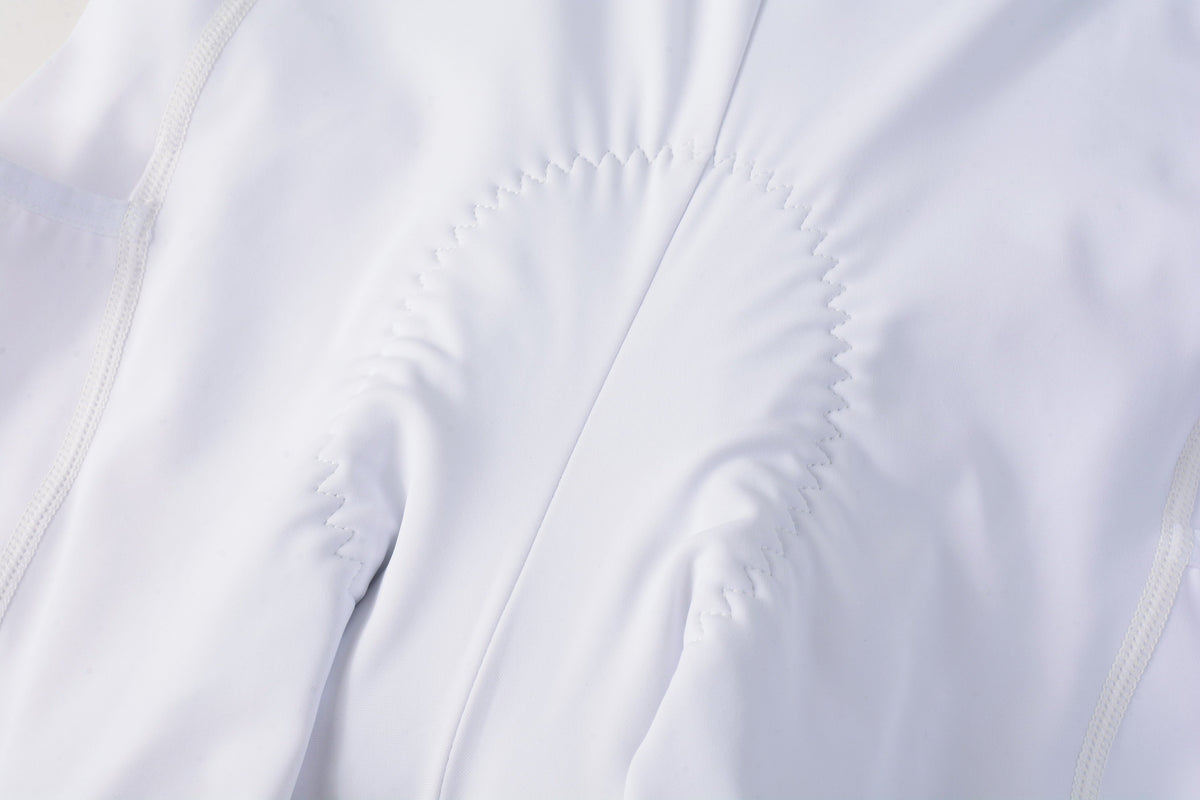 Women's Cargo Bib Shorts Yun Lan-White
