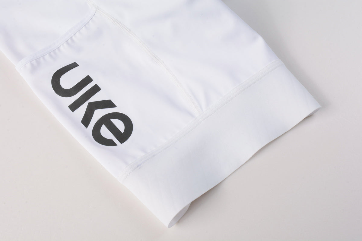 Women's Cargo Bib Shorts Yun Lan-White