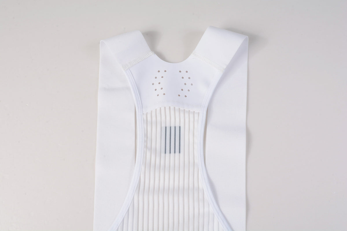 Women's Cargo Bib Shorts Yun Lan-White