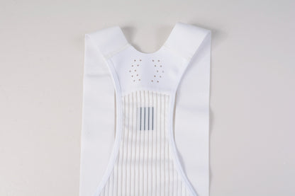 Women's Cargo Bib Shorts Yun Lan-White