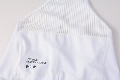 Women's Cargo Bib Shorts Yun Lan-White