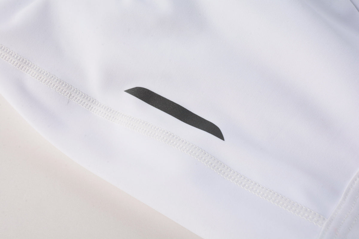 Women's Cargo Bib Shorts Yun Lan-White