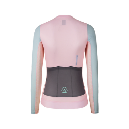 Women's LS Jersey SI-1 Floating scenery-Pink green