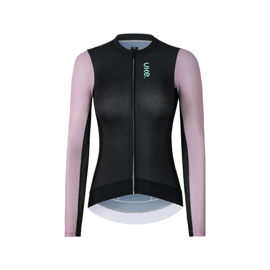 Women's LS Jersey SI-1 Floating scenery-Black pink