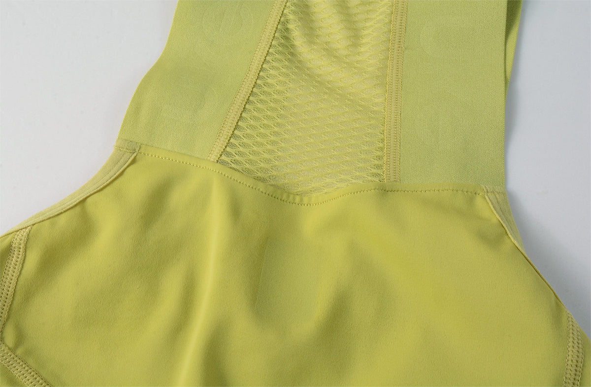 Women's EIT Ultra Bib Shorts PRO Chuncheng-Pale yellow