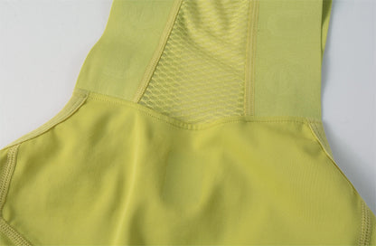 Women's EIT Ultra Bib Shorts PRO Chuncheng-Pale yellow