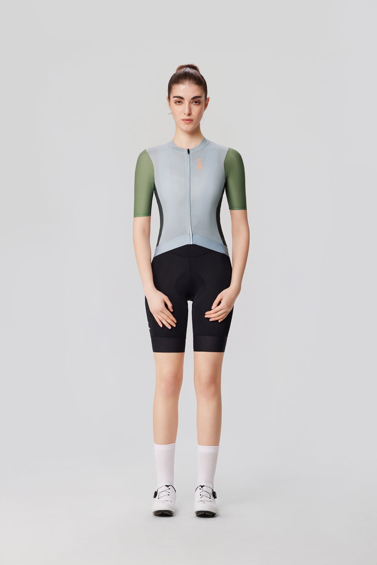 Women's Jersey SI-1 Moving clouds-Light grayish green