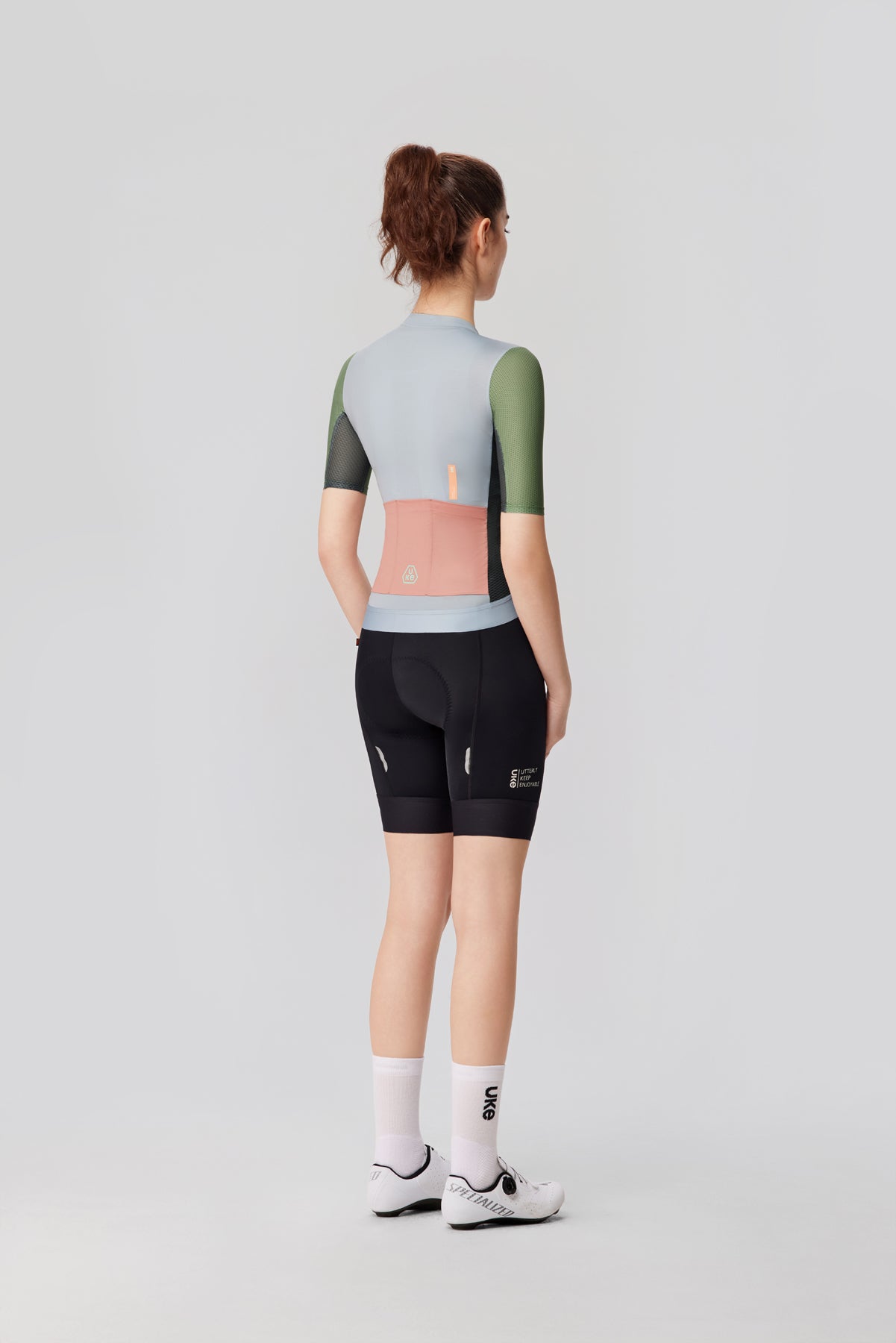Women's Jersey SI-1 Moving clouds-Light grayish green