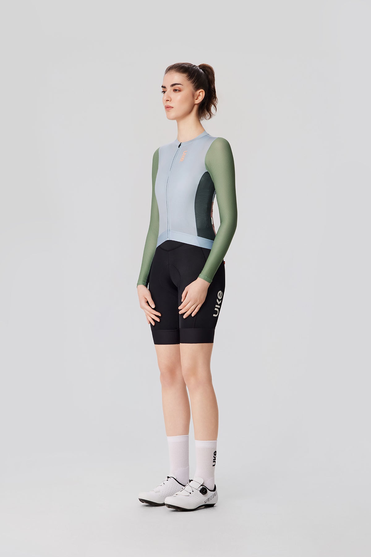 Women's LS Jersey SI-1 Floating scenery-Light Grayish Green
