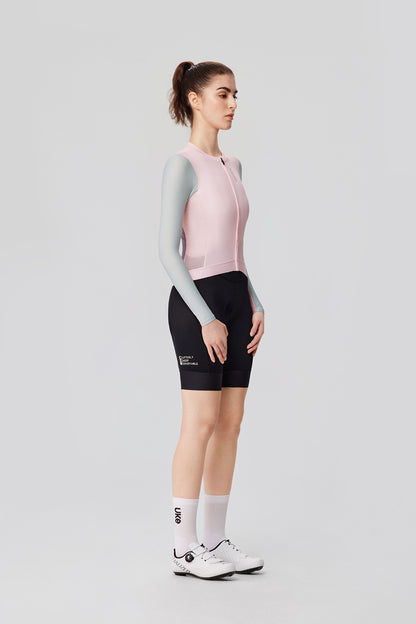 Women's LS Jersey SI-1 Floating scenery-Pink green