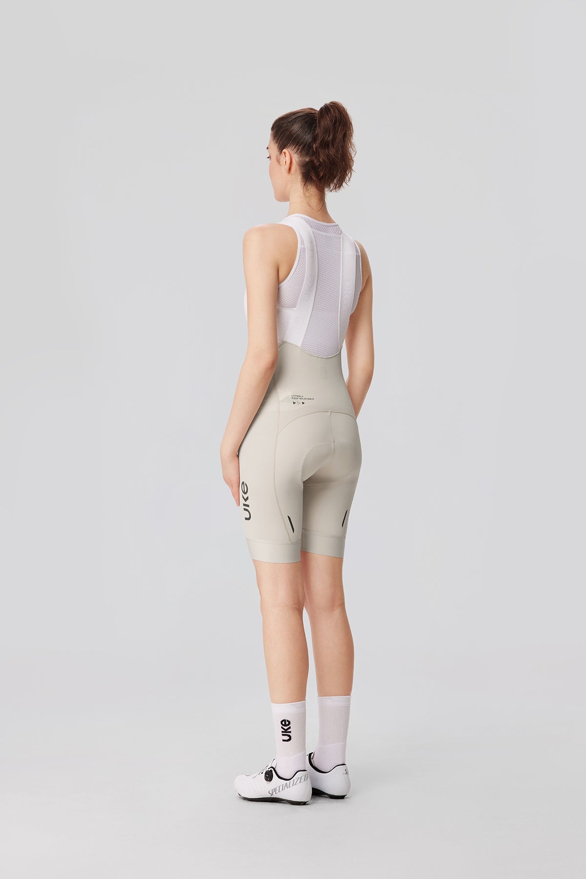 Women's Bib Shorts Eit cushion Yunling-Ivory