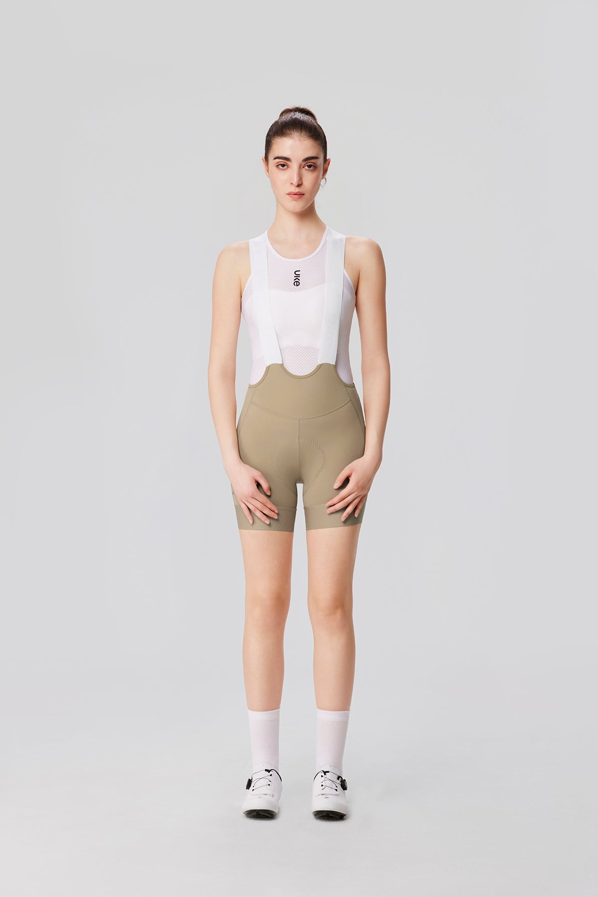 Women's EIT Ultra Bib Shorts PRO Chuncheng-Grayish brown