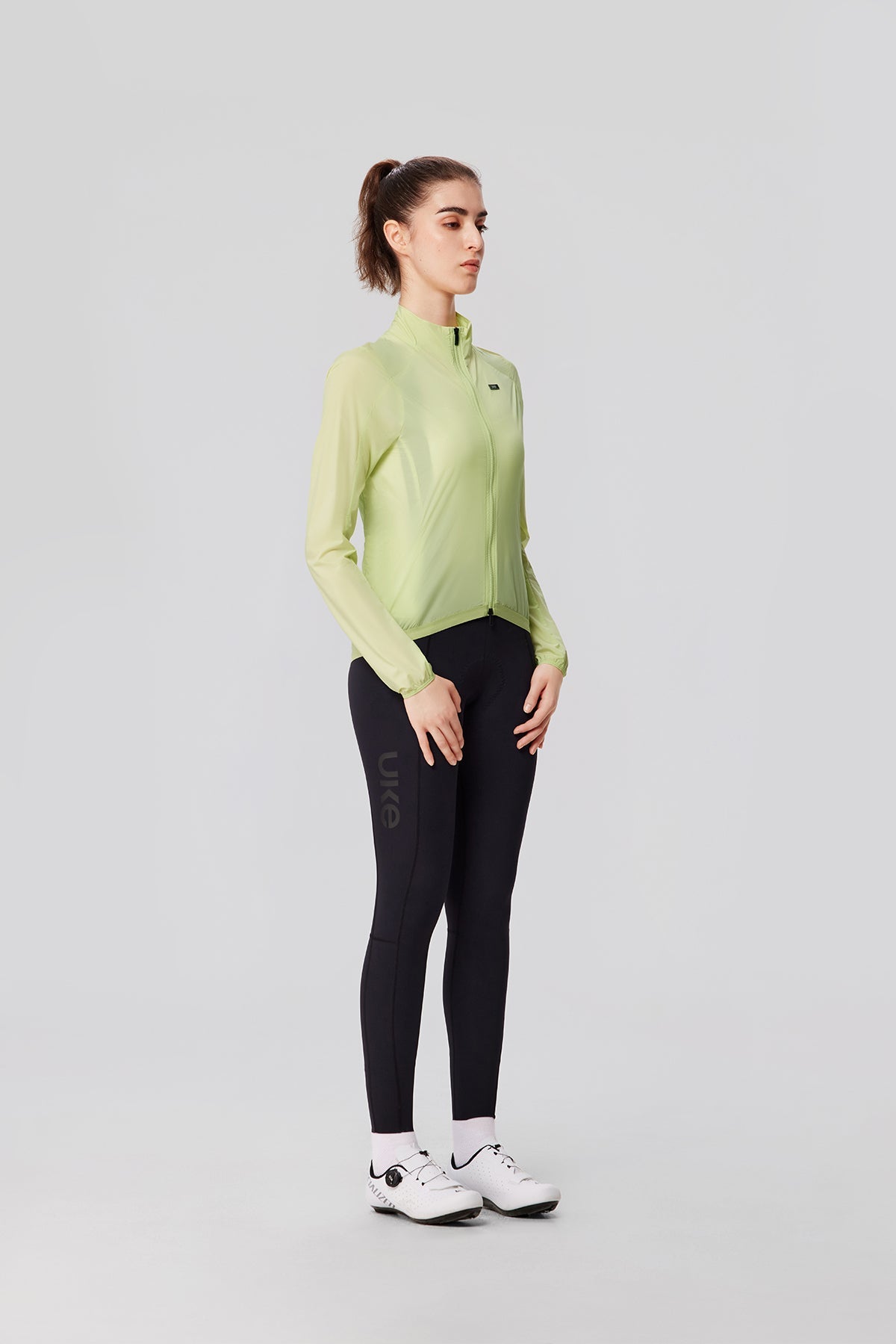 Women's Wind Jacket CL-1 Shu He-Bluish green