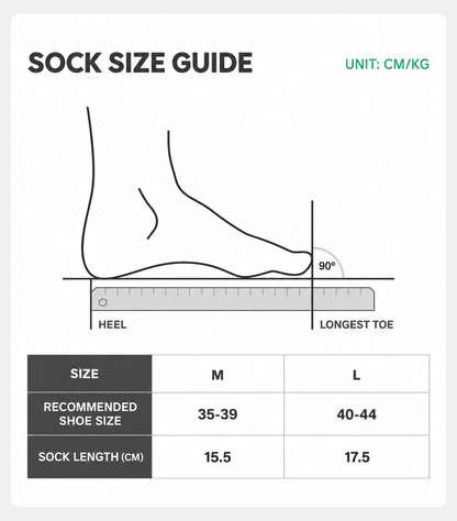 UKE Sock Size Guide